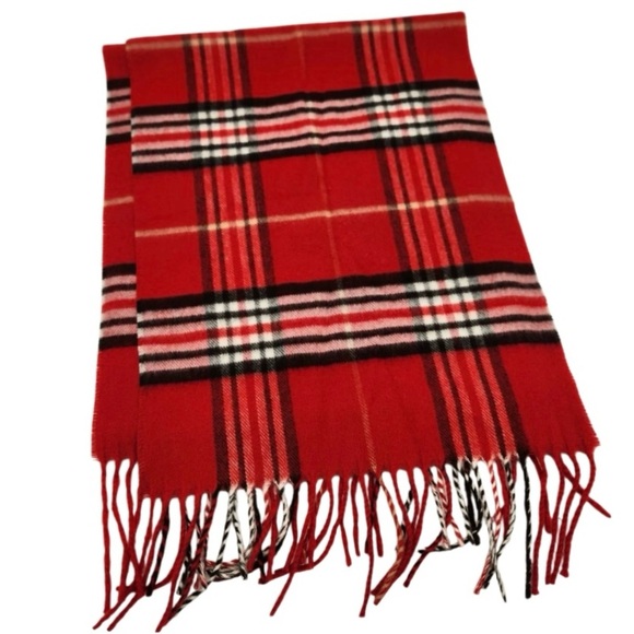 Croft & Barrow | Classic Red Plaid Scarf | NWOT - Picture 3 of 9